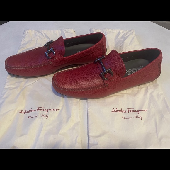 Salvatore Ferragamo Leather Gancini Driver main image 4